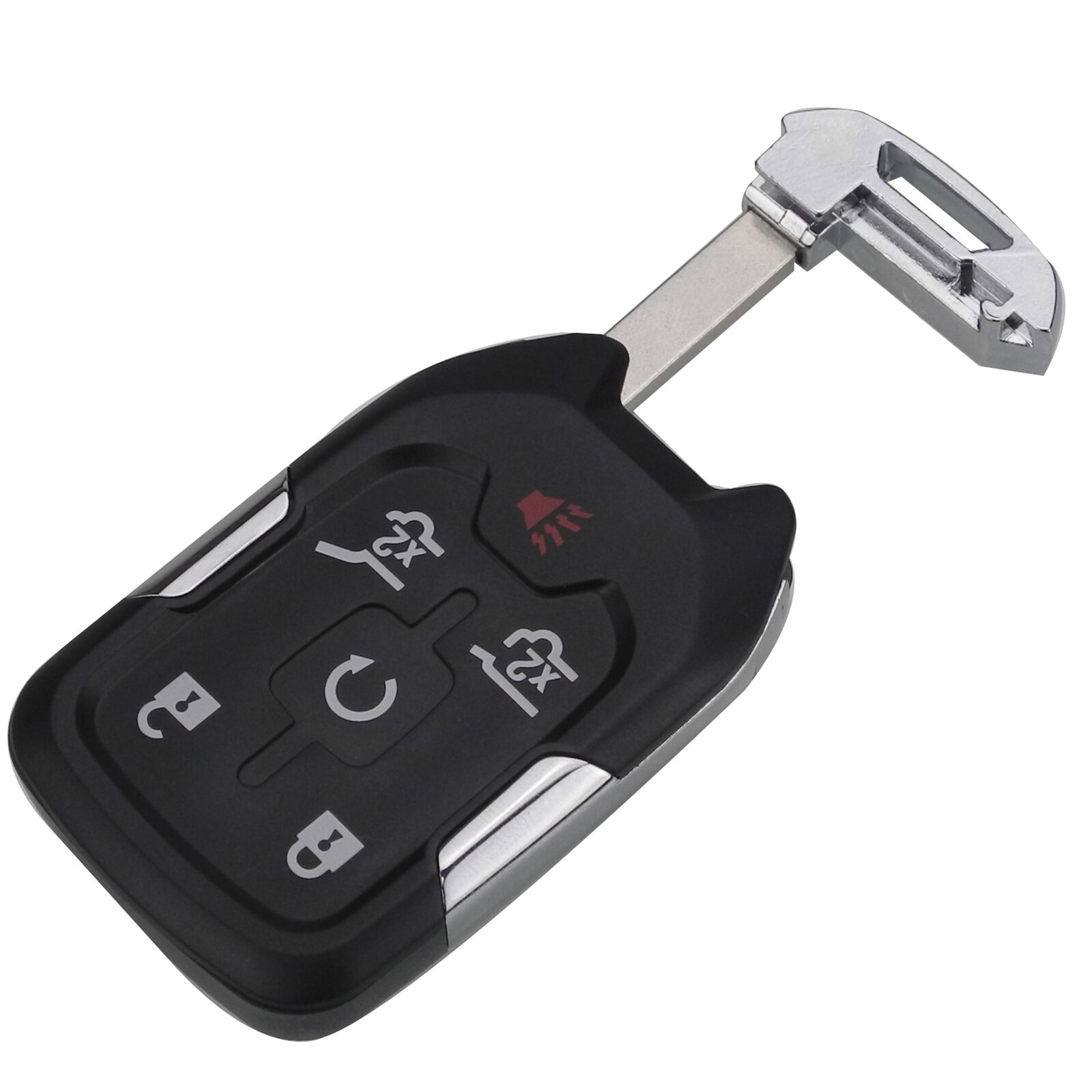 Bilchave 6 Buttons Remote Car Key Shell For GMC YUKON For CHEVROLET SUBURBAN TAHOE With Uncut Blade Replacement