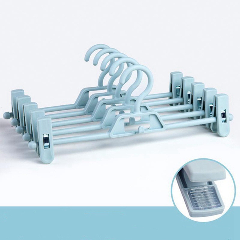 Verstelbare Plastic Kledingrek Voor Broek Rok Clip Beha Wasknijper Ondergoed Slipje Draagbare Hanger Kleding Organizer