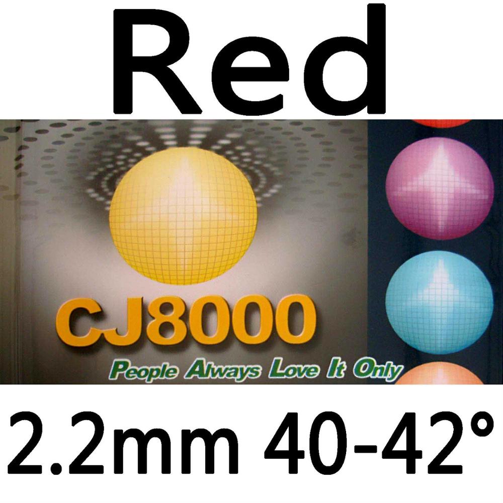 Palio CJ8000 (BIOTECH) pipas de tenis de mesa (Ping Pong) de goma con esponja (dureza: 40-42): Red 2.2mm H40-42