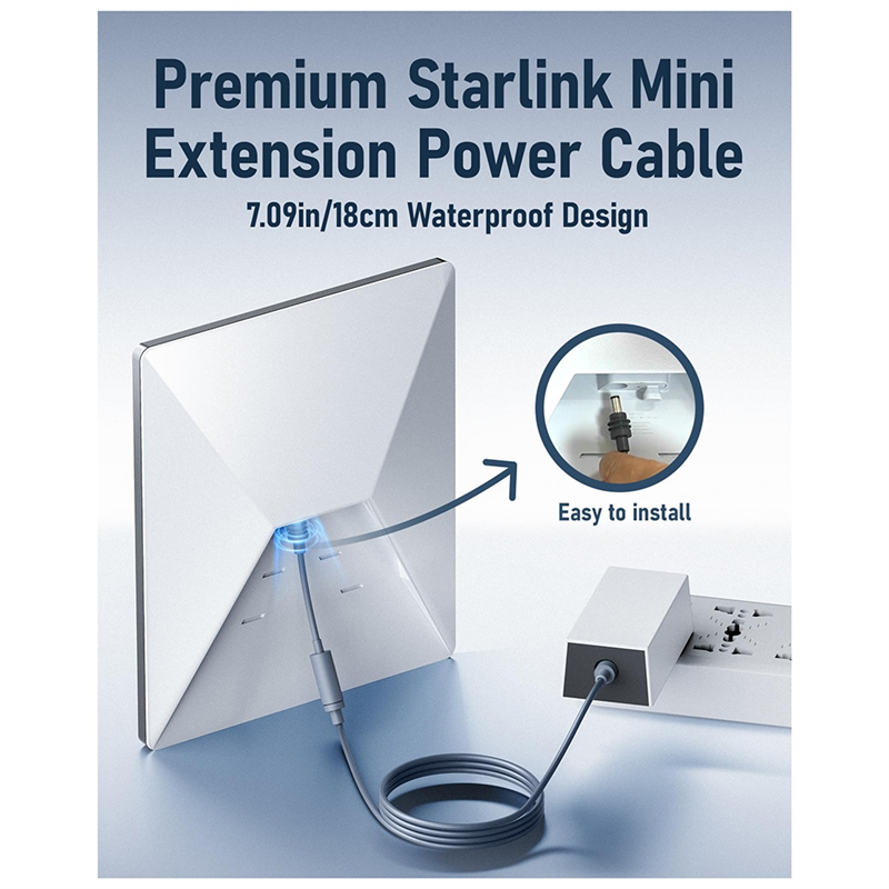 ABUO-Starlink Mini Accessories For Starlink Mini DC Extension Cable Starlink Mini Cable