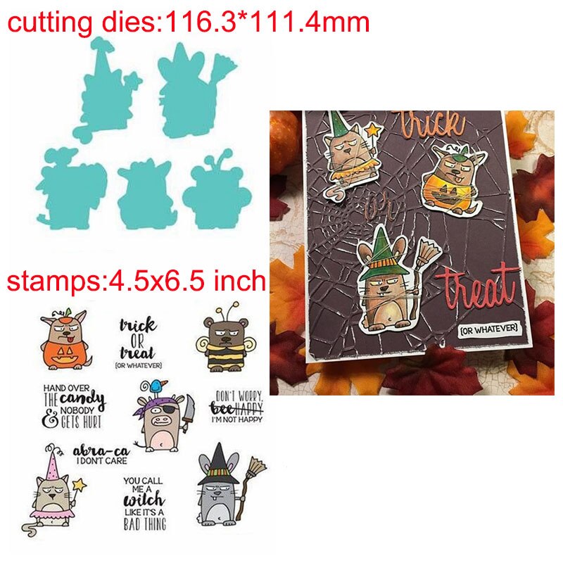 Set van 2 schattige kleine dieren (panda, kuiken, egel en zebra) met grappige sentimenten, stempel en stans voor doe-het-zelf scrapbooking: Ww0875 a 1 h 5610