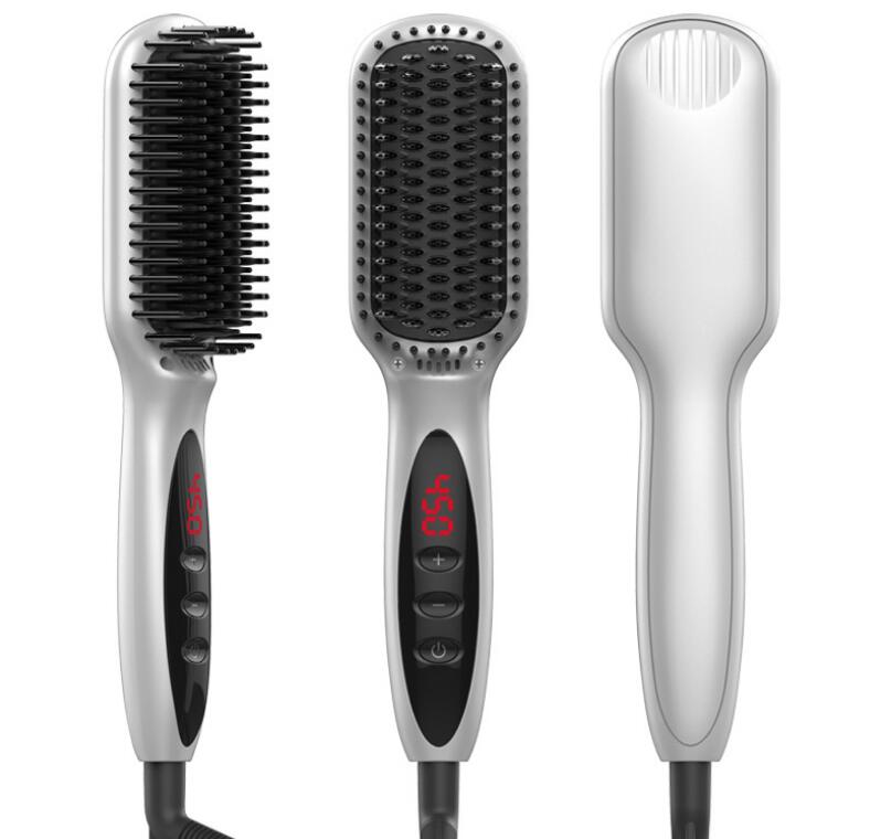 Hair Straightener Brush Quick Men's Straightener Beard Comb Magic Hair Straightener Brushes Hair Styling Iron Beard