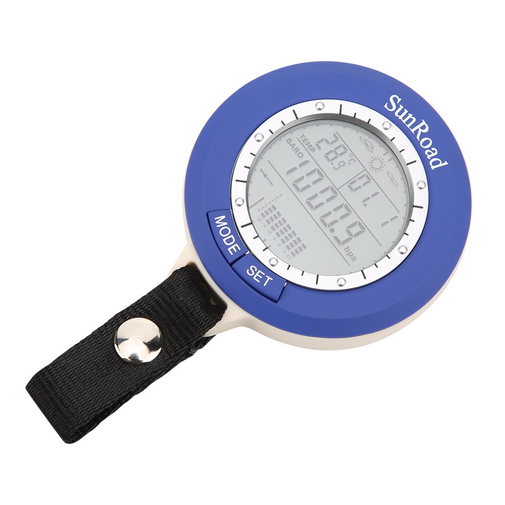 SR204 ABS Lightweight Outdoor Fishing Air Pressure Barometer Multifunction Temperature Height Gauge Altitude Meter(With Battery)