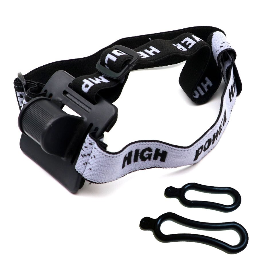 Varias bandas para la cabeza de linterna, correa ajustable elástica de nailon, soporte de montaje Frontal lateral para linterna LED, lámpara de faro: H