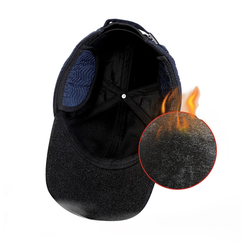 Männer winter baseball hut mit ohrenklappen papa halten warme gorras verdicken gehörschutz ausgestattet hysteresenkappe шапка зимняя мужская
