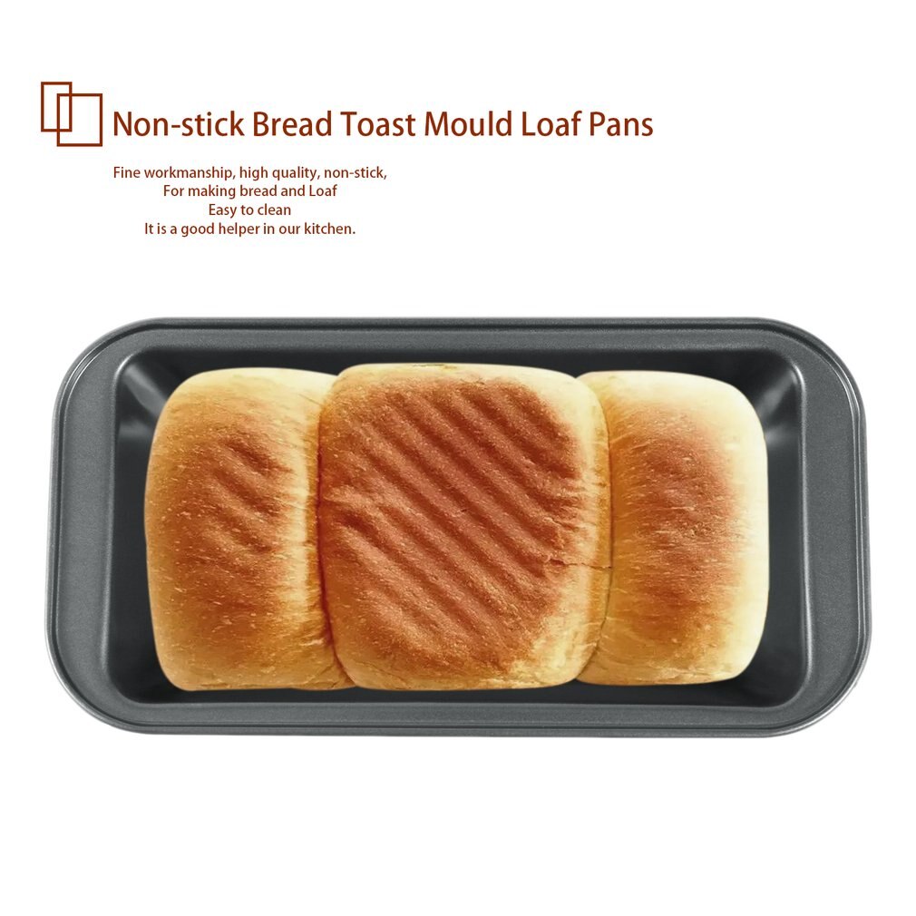 Keuken Gereedschap Bakken Tools Carbon Staal Bakken Cakevorm Rechthoek Non-stick Brood Toast Mal Brood & Loaf pannen