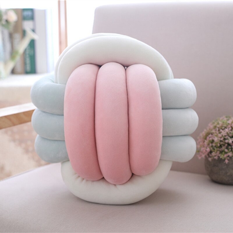 Gemengde Kleuren Weven Kussen Kussen Baby Kussen Cuddle Pillowtoddler Bal Kussen Nursery Decoratie Kinderkamer