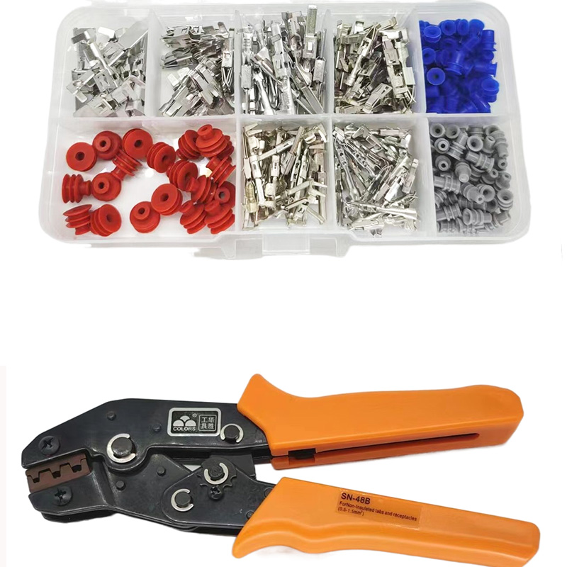 electrical connectors terminals Automotive Connector Piece 2.2/ 2.8/ 3.5 MM Male And Female Interconnected car terminal: Blue