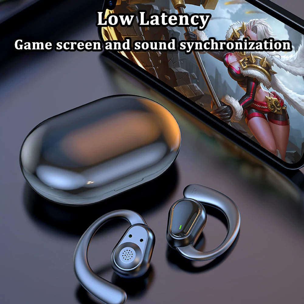 Bluetooth 5.3 hoofdtelefoon oorhaak oortelefoon draadloze koptelefoon hifi stereo waterdichte headset ruisonderdrukking oordopjes voor Xiaomi