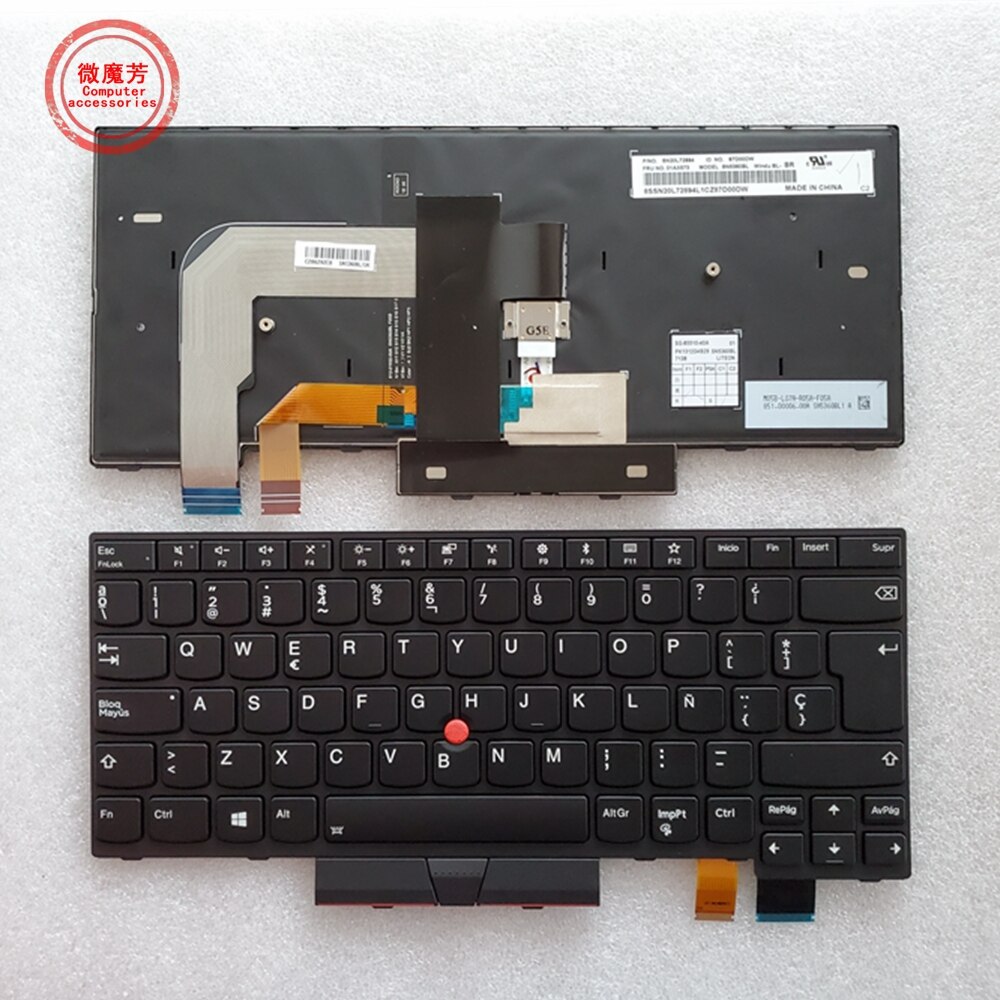 BR/SP/LA tastatur für Lenovo für Thinkpad A475 T480 A485 T470 hinterleuchtet: SP LA hinterleuchtet