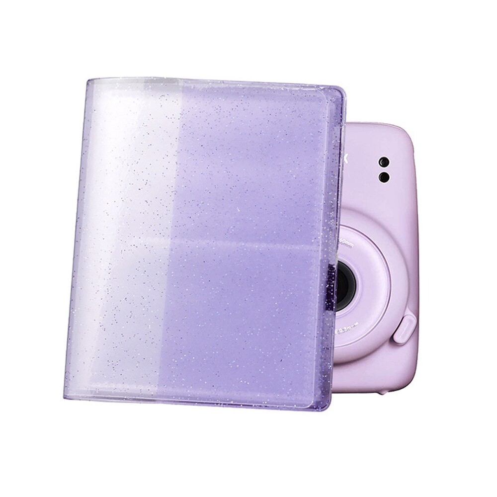 Besegad 64 lomme fotoalbum til fujifilm instax mini 11 3 tommer farve fotografi album pvc blød mini pjece billede sag