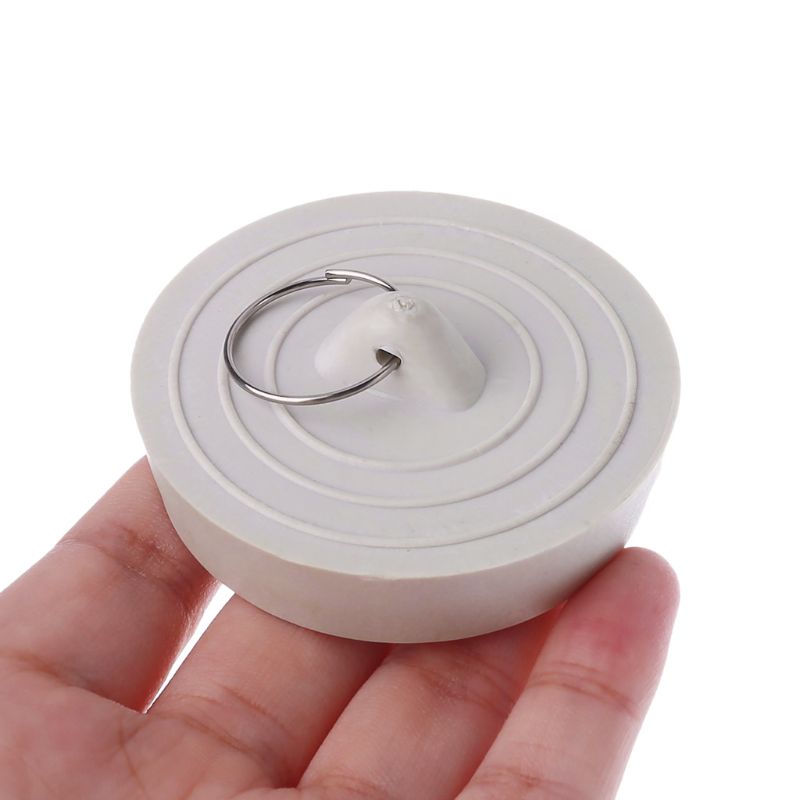 Rubber Sink Drain Stopper Plug With Hanging Ring For Bathtub Kitchen Bathroom