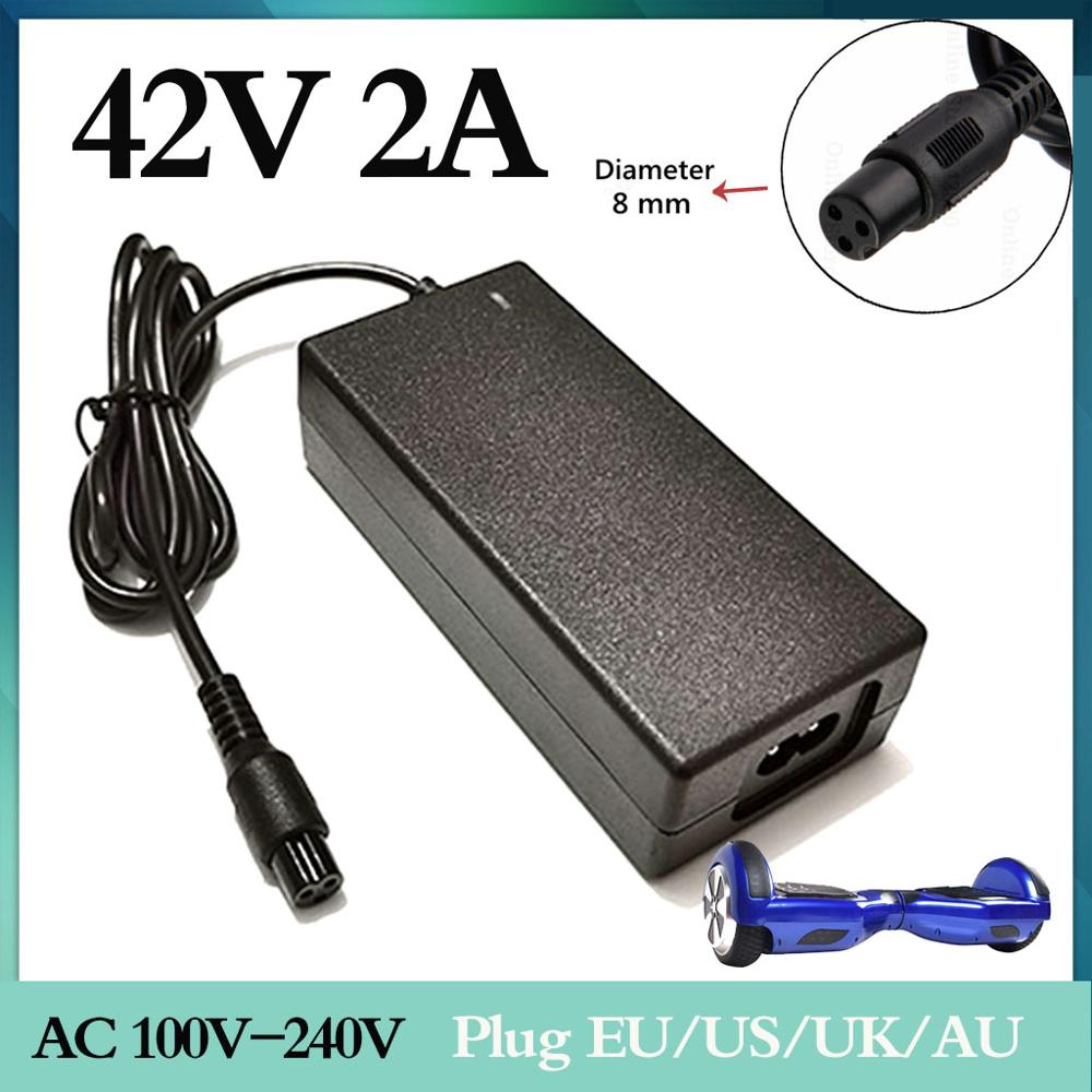 42V 2A Universele Batterij Oplader Voor Hoverboard Smart Balance 36V Elektrische Scooter Adapter Oplader Eu/Us