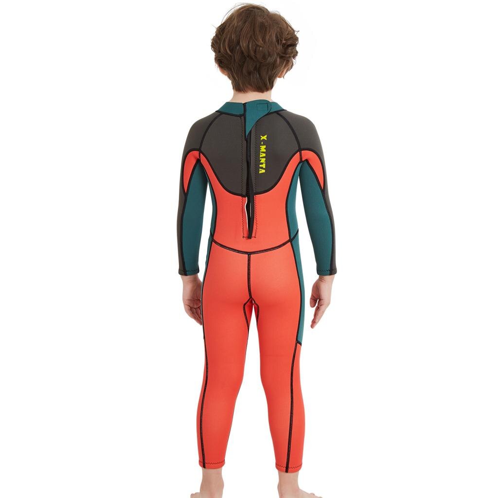 Kinderen Lange Mouwen Wetsuit Voor Duiken Kajak Onderwatervissers