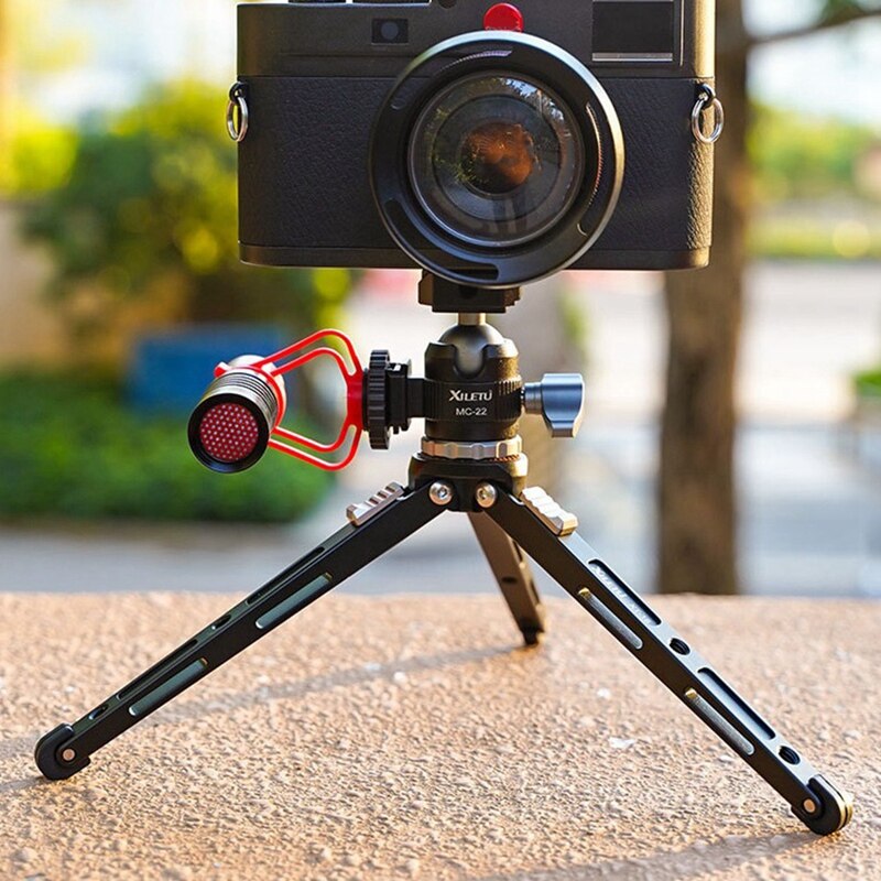 Xiletu  mc22+xt18 mini-blitzschuh-tischstativ mit 1/4 schrauben, doppelblitzschuh, mini-ptz-stativ, handyhalterung