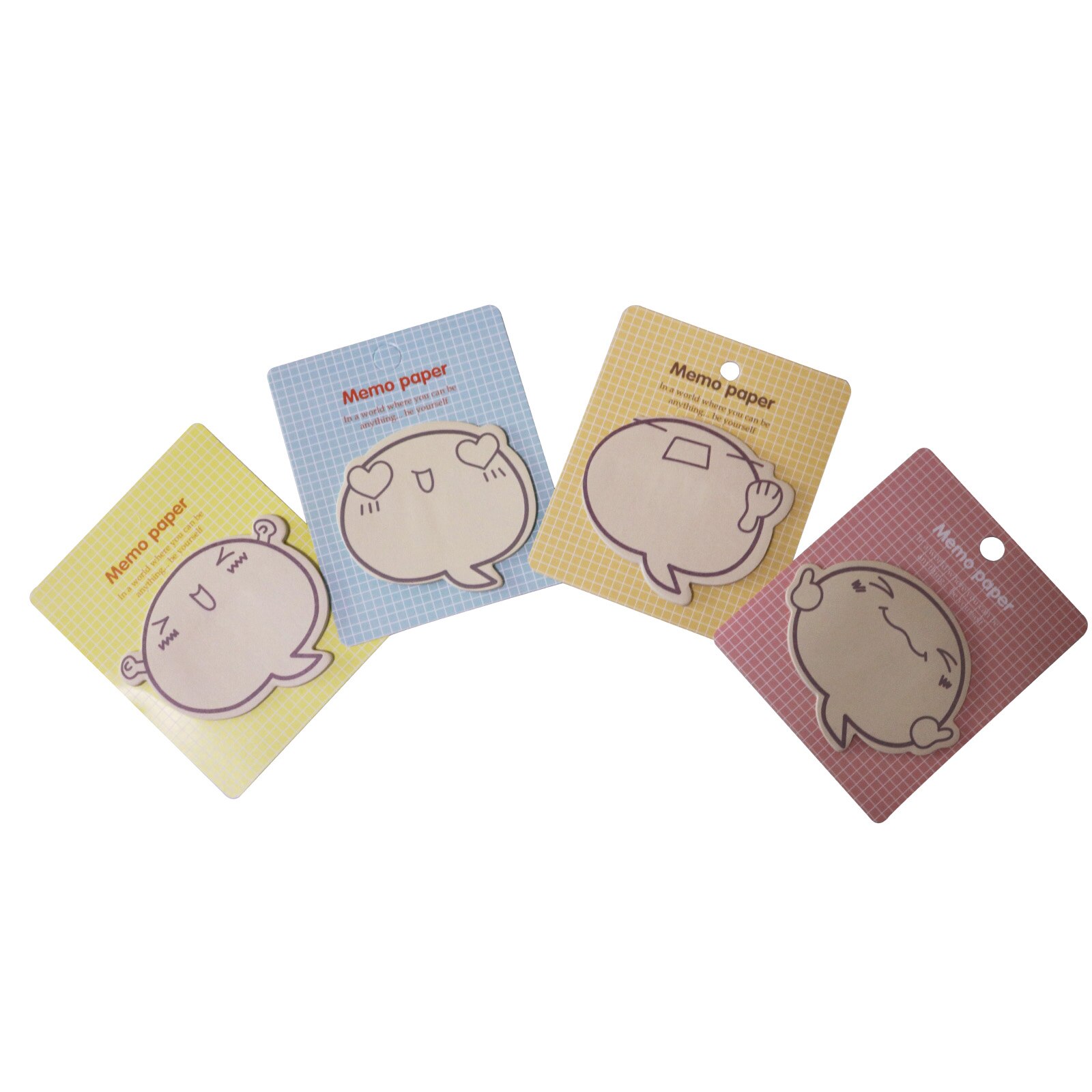 Lovely Creativity Face Sticky Note Show You Mood Memo Pad For Schools, Office, Family Use