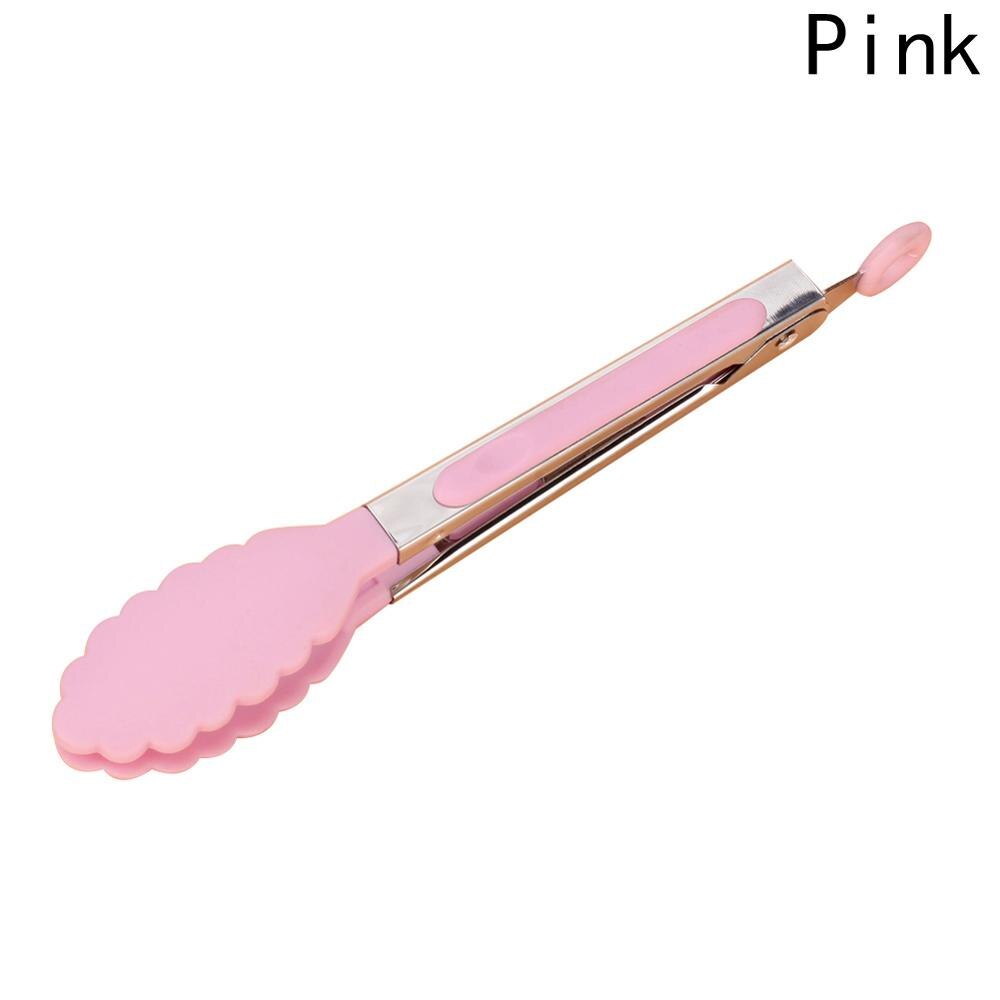 8 Inch Food Clip Kitchen Salad Food Tong Clip Stainless Steel Handle BBQ Clamp Barbecue Tong for BBQ Cooking Utensils Supplies: PK