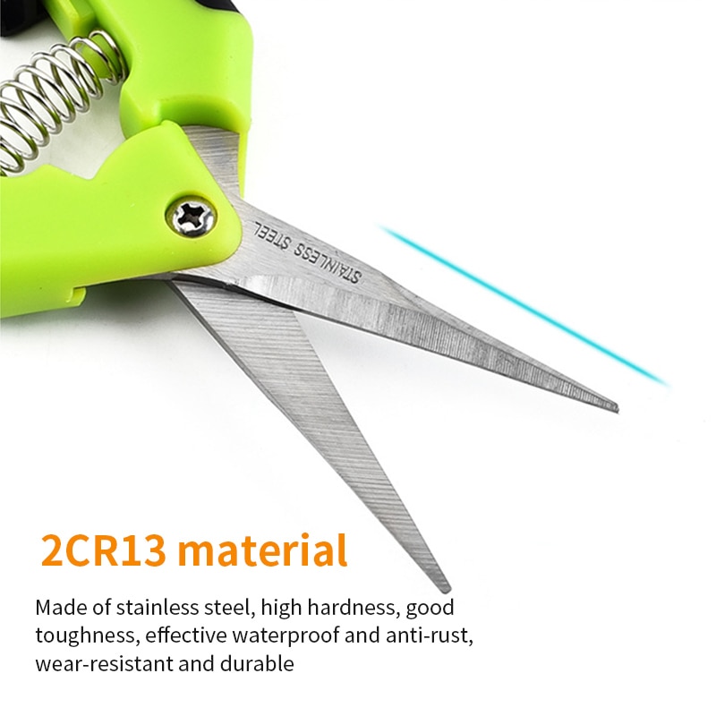 Tijeras de podar multifuncionales para jardín, tijeras para recoger fruta, tijeras para cortar ramas en macetas en el hogar, tijeras pequeñas, herramientas de jardinería