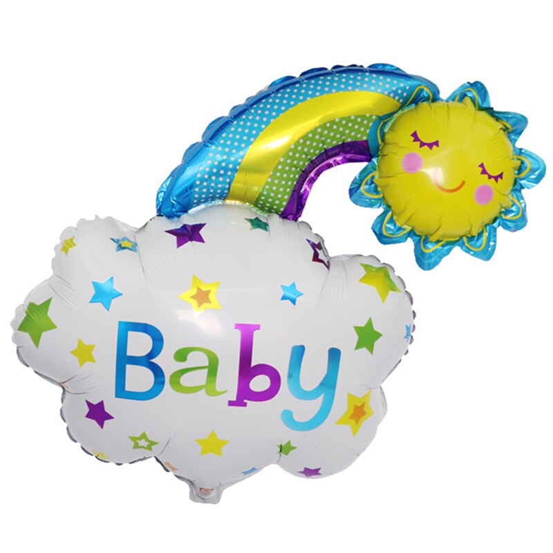 1Pcs Cartoon Lachend Cloud Folie Ballonnen Mooie Regenboog Bloem Verjaardagsfeestje Decoratie Fairy Baby Shower Kids Speelgoed Helium Decor: 3