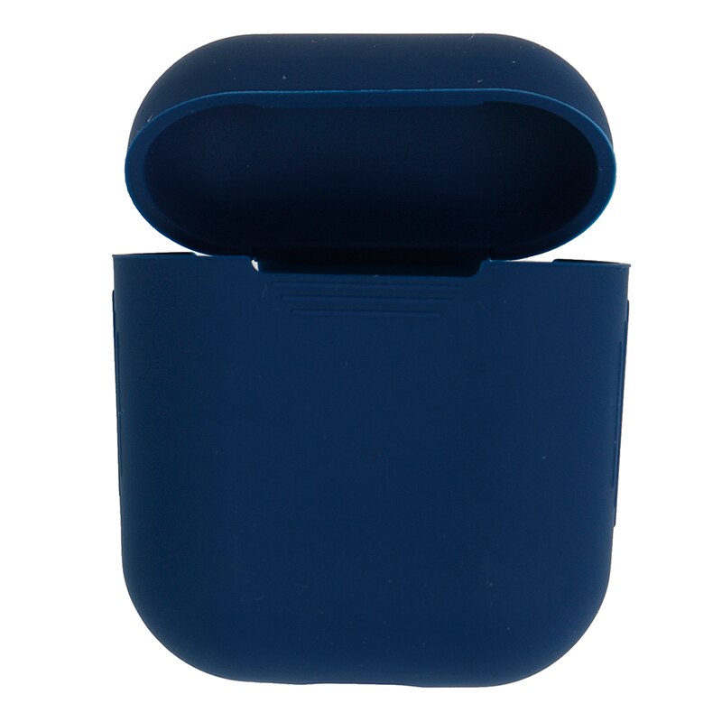 Airpods fodral skyddar silikonskydd skin air pod hörlurar laddare fodral: Bl