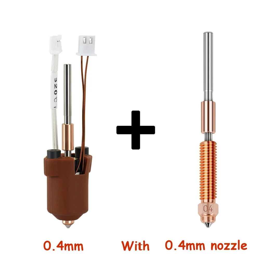 For Creality K1C k1 Max Hotend Ceramic Heating Block Kit 3D Printer Parts Quick-Swap Nozzle Kit Heat Break Resistance Hotend: Cyan
