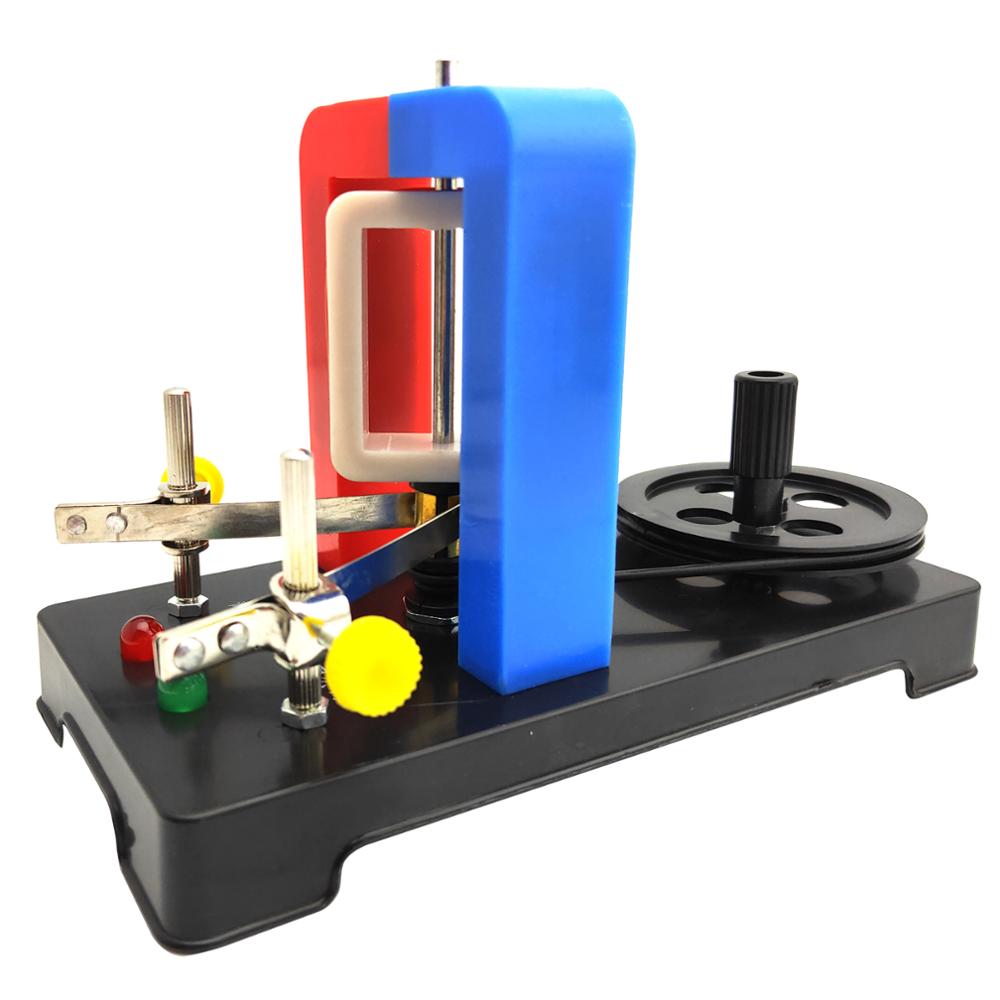 Experimento de inducción electromagnética, generador de electricidad, modelo, experimento de inducción Faraday, instrumento de enseñanza escolar física