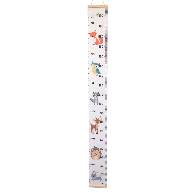 Baby Child Decorative Growth Chart Cartoon Height Measurement Hanging Rulers Wall Decor for Nursery Kids Child Boys Girls: B-Animal Models