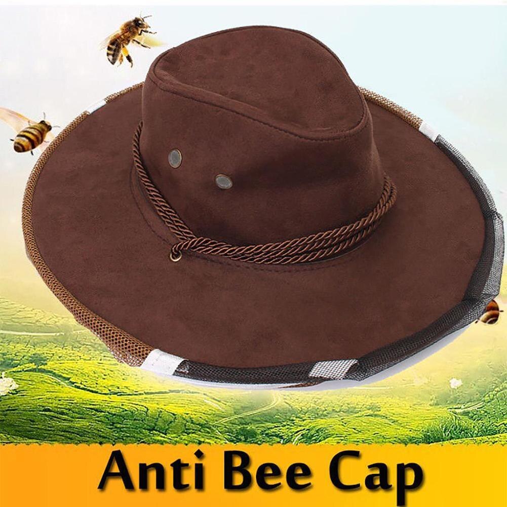 Denim Dick Biene Hütte Schützen Sicherheit Anti-Biene Gesicht Maske Kappe Cowboy Fliege Hütte Netz Bienenzucht Imker Schutz Insekt q7O3