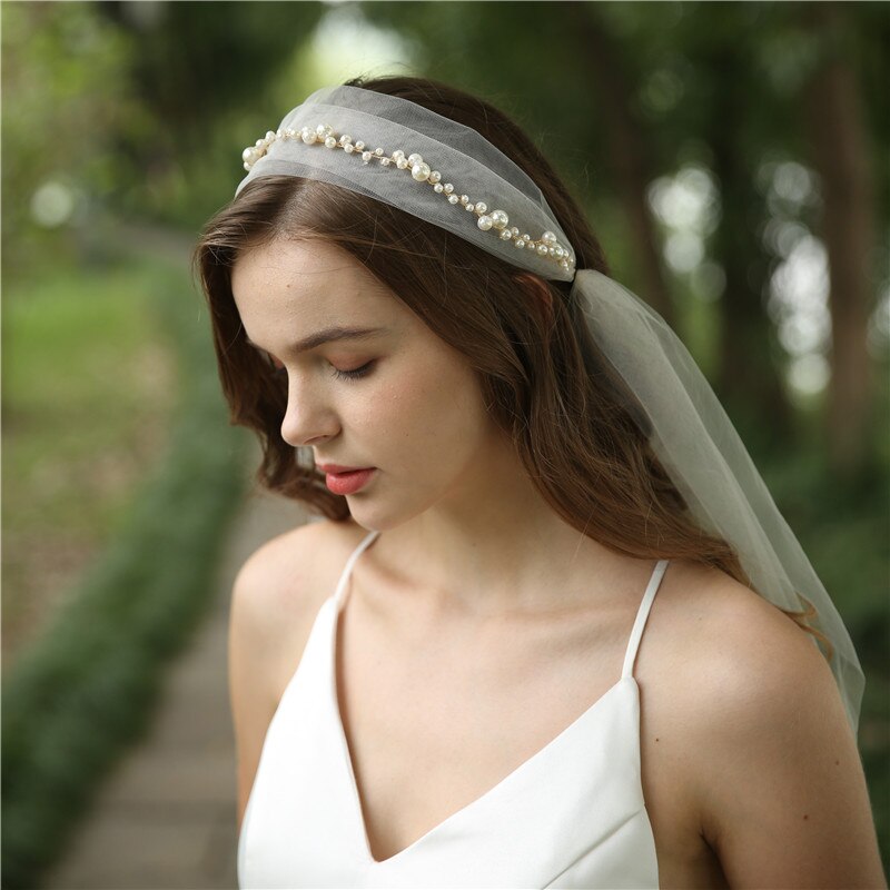 Pearls Bridal Veils Handmade Vintage Wedding Headp... – Vicedeal