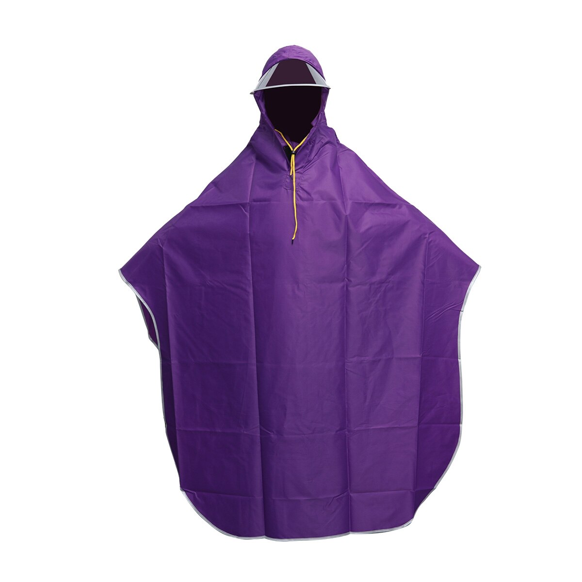 Fietsen Fiets Regenjas Rain Cape Poncho Hooded Winddicht Regen Jas Scootmobiel Cover Voor Mens Womens: Paars