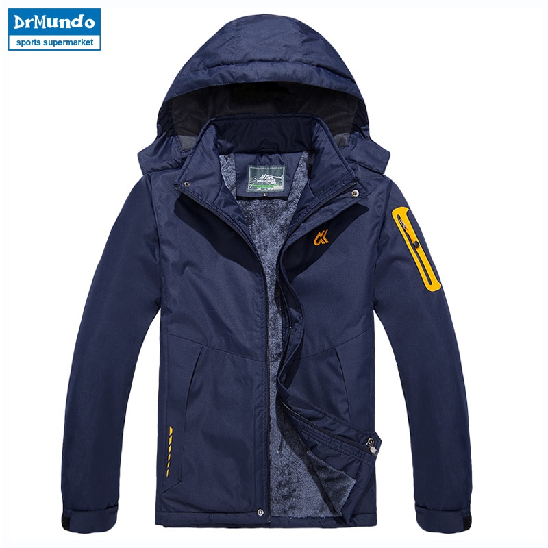 Skijakke herre vanntett fleece snøjakke termisk frakk for utendørs menn vinterjakker snø skiklær plus size merke