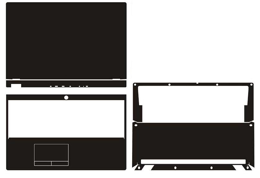 Couverture d'autocollant de peau de vinyle de fiber de carbone d'ordinateur portable pour Lenovo légion Y530 15.6"