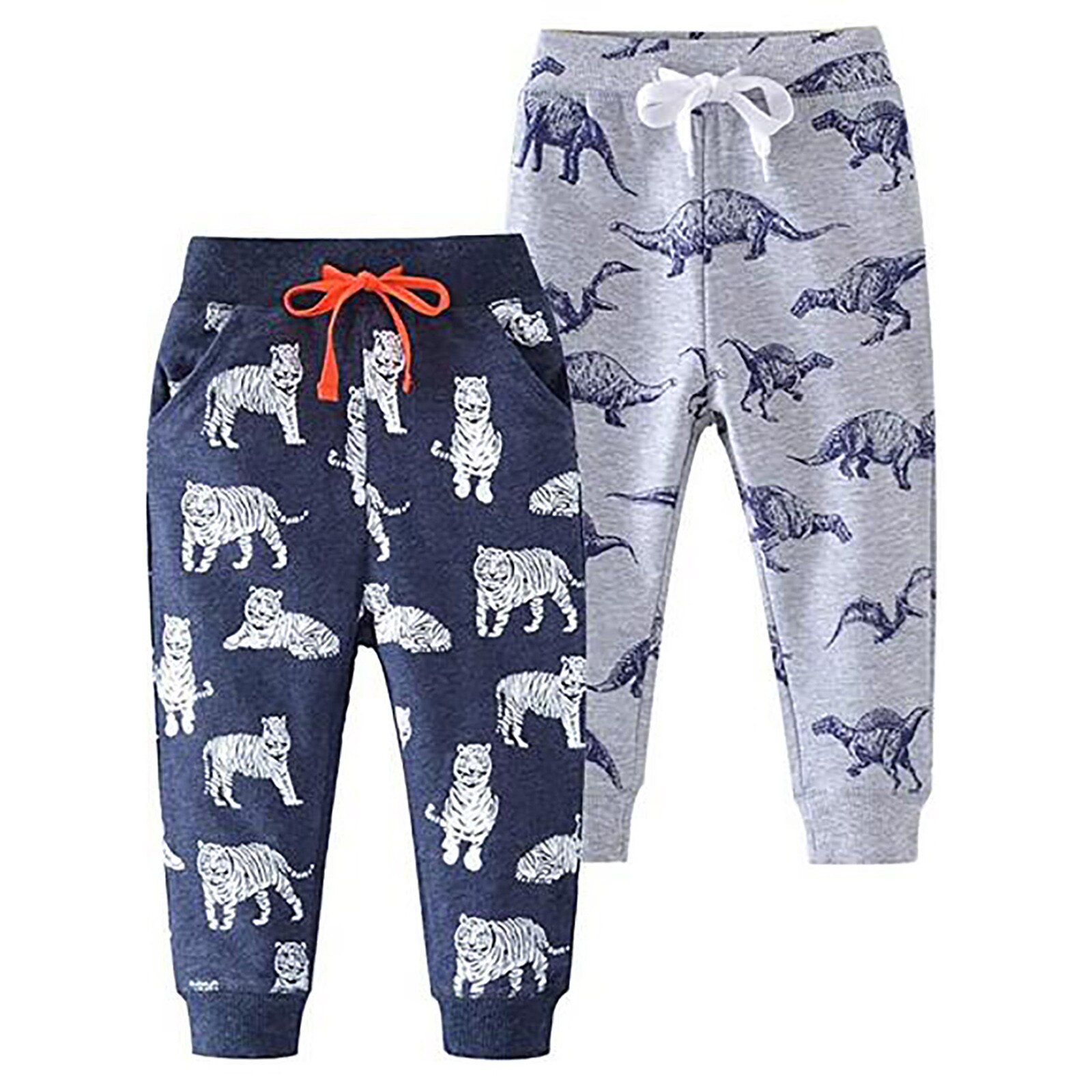 nouvelle 2 pièces noël bébé garçon Jogging pantalon imprimé Animal cordon Stretch pantalon noël tenue hiver