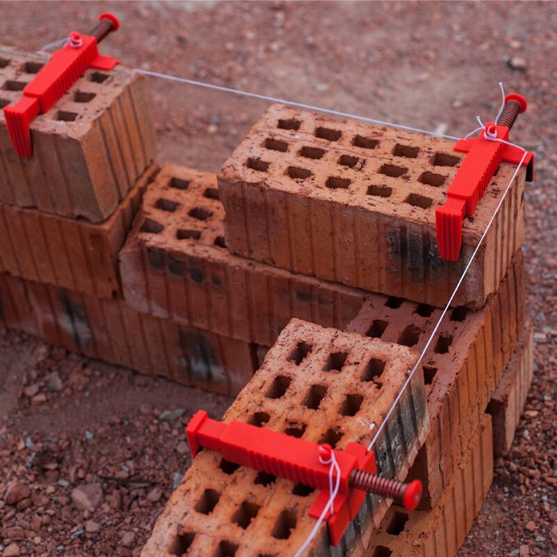 1Set Bouw Gereedschap Metselaars Engineering Plastic Bricklaying Lijn Tekening Baksteen Leveling Meetinstrument Metselaar
