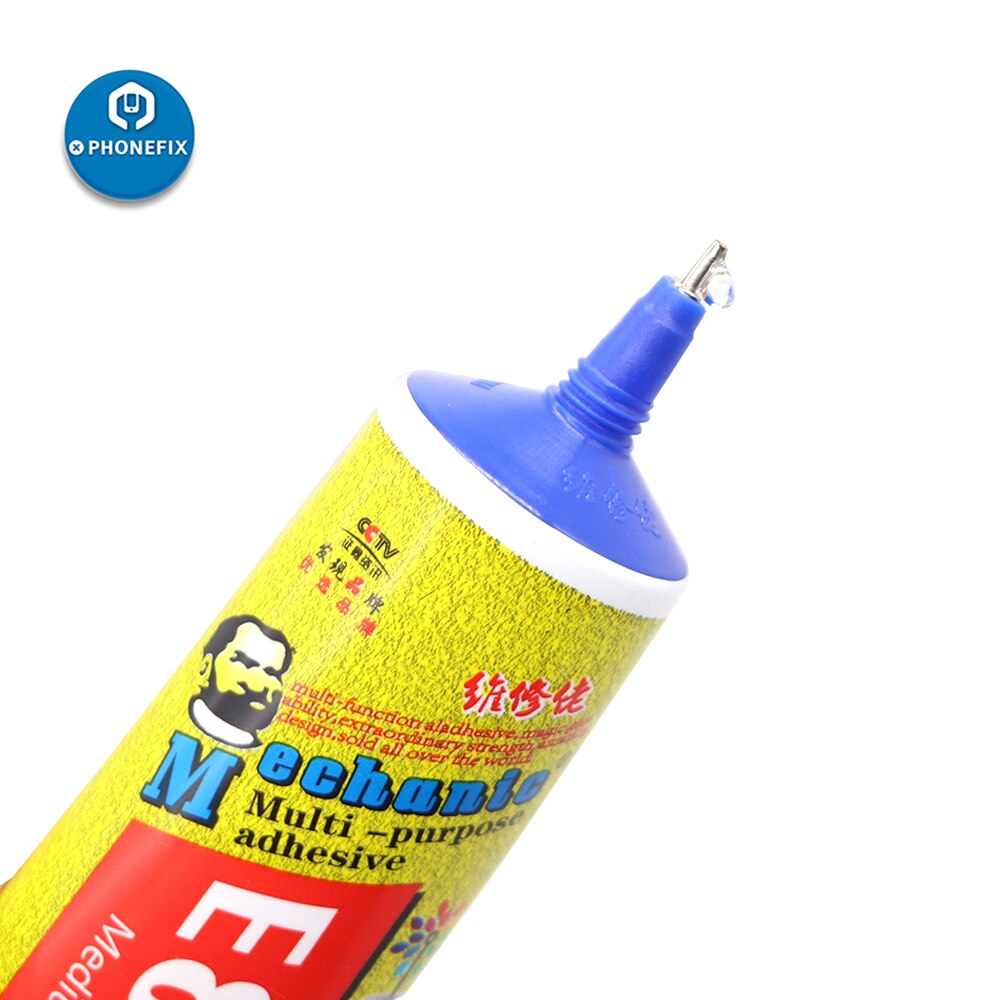 Mekaniker 15ml 50ml 110ml genomskinligt lim  e8000 industrilim flytande lim pasta lim glas träsmycken lcd reparation