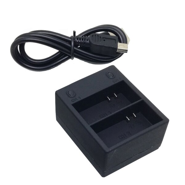 Baterías de AHDBT-301 de 3,7 V + cargador Dual USB para Gopro Hero3, batería AHDBT 302 Go Pro 3, color negro: 1pcs charger