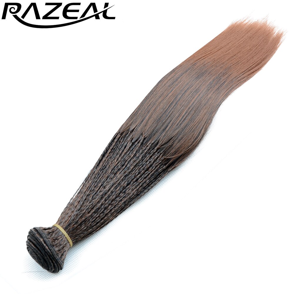 Poza piękno jedna paczka 14 "Ombre wysokiej temperatury włókna syntetyczne warkocz splot 280 pasemka kręstożek Crohcet robić włosów