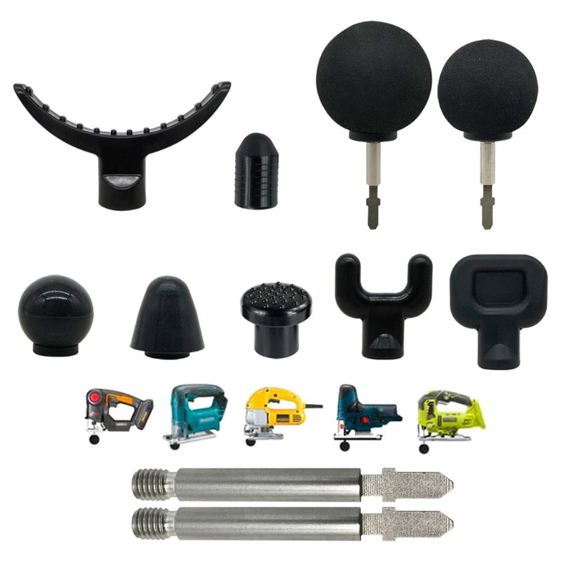 6Pcs Body Percussie Vervanging Head Set Spier Diepe Trillingen Ontspanning Bits