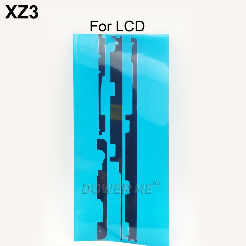 Aocarmo 10 Pz/lotto Anteriore Schermo LCD Impermeabile Adesivo Posteriore del Portello Della Copertura di Batteria Autoadesivo Della Colla per SONY Xperia XZ3 H9493 6.0": 10 x davanti