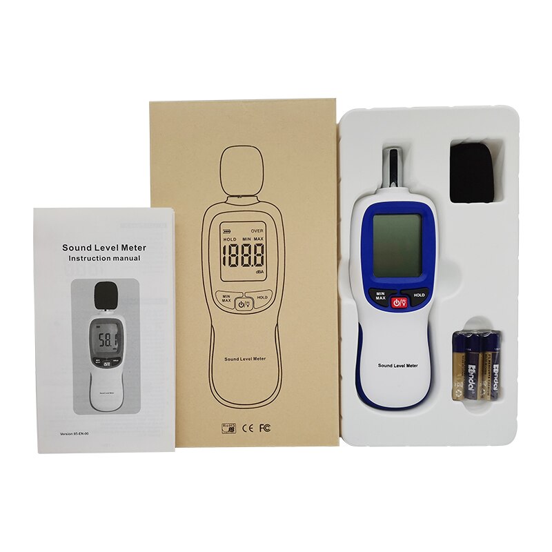 Digital Sound Level Meter Noise Meter Analyzer Noise Volume Decibel Meter Monitoring Tester Measuring Instruments Decibelimeter