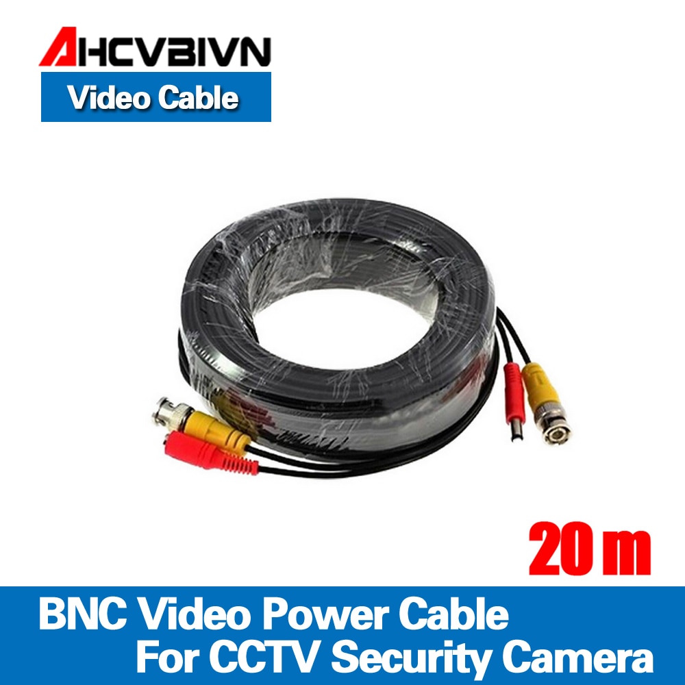 65ft (20 m) BNC Video Power Siamese Kabel voor CCTV Surveillance Camera Accessoires DVR Kit