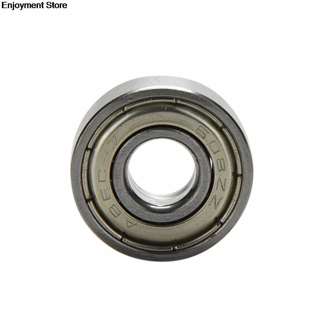 10Pcs Rvs Skateboard Lagers Roller Scooter Kogellagers Skate Wielen Zilver Voor ABEC 7 608ZZ Skateboard Lagers