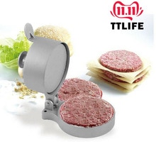 Ttlife Burger Druk Hamburger Patty Maker Vlees Aluminium Non-stick Keuken Burger Druk Keuken Rvs Pie Mold
