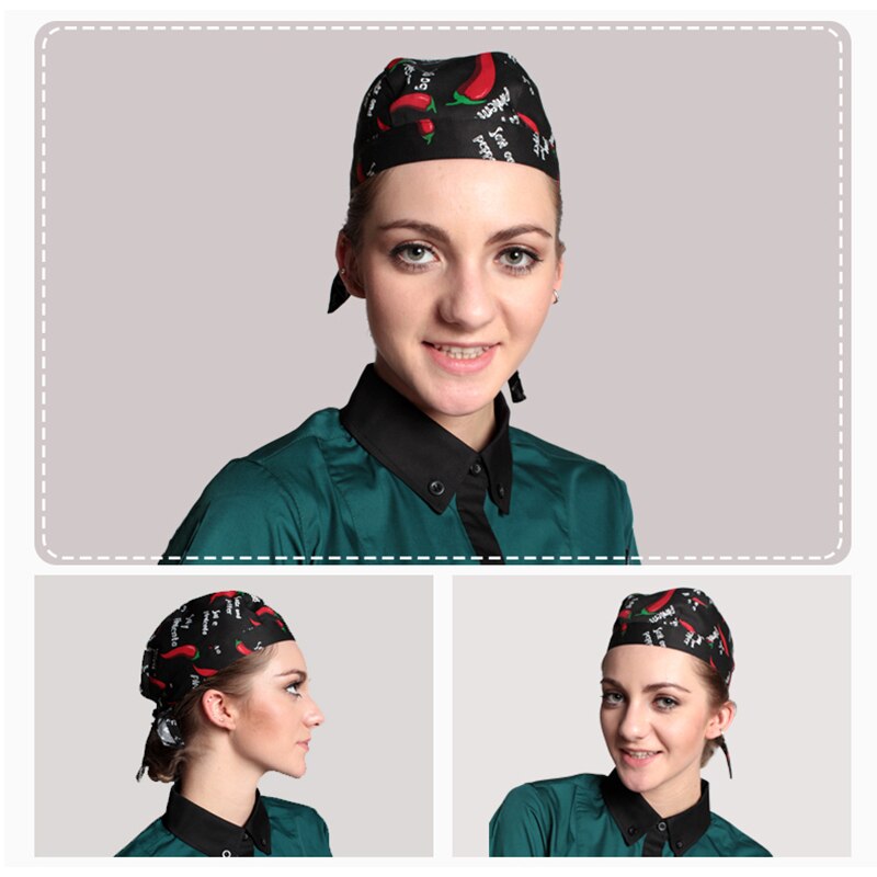 Women&#39;s chef Hat hotel kitchen restaurant cap waiters Ribbon Hats for man and woman adjust funky chief hats
