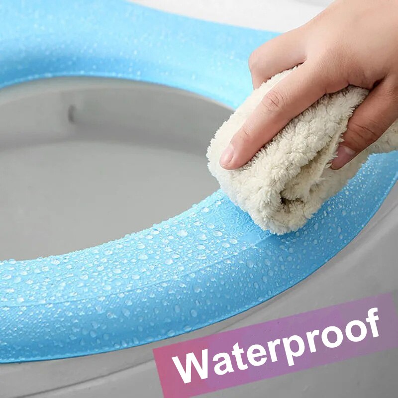 Zachte Eva Wc Cover Seat Waterpoof Badkamer Deksel Cover Kussen Herbruikbare Universele Toilet Kussen Closestool Wc Mat Set