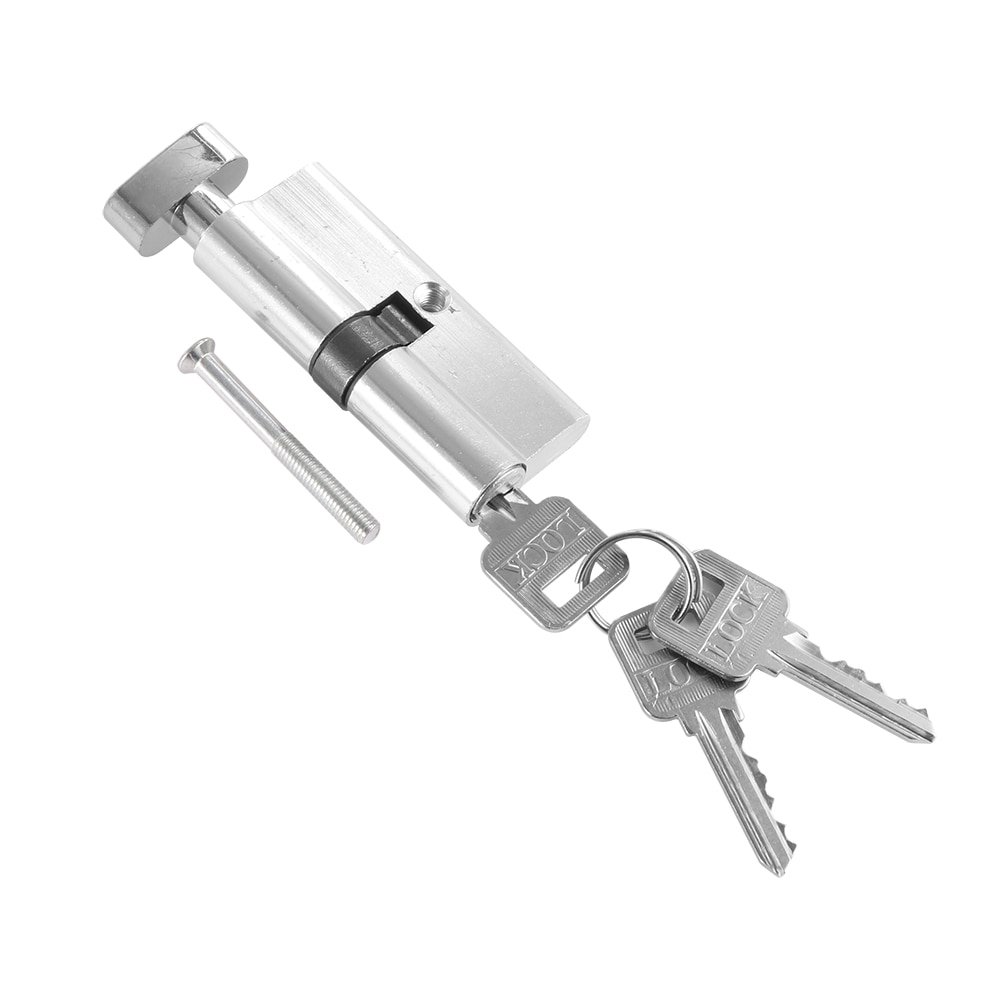 Indoor Aluminum Home Security Gate Door Lock With 3key Safety Cylinder Thumb Turn Cylinder Wooden Door Lock