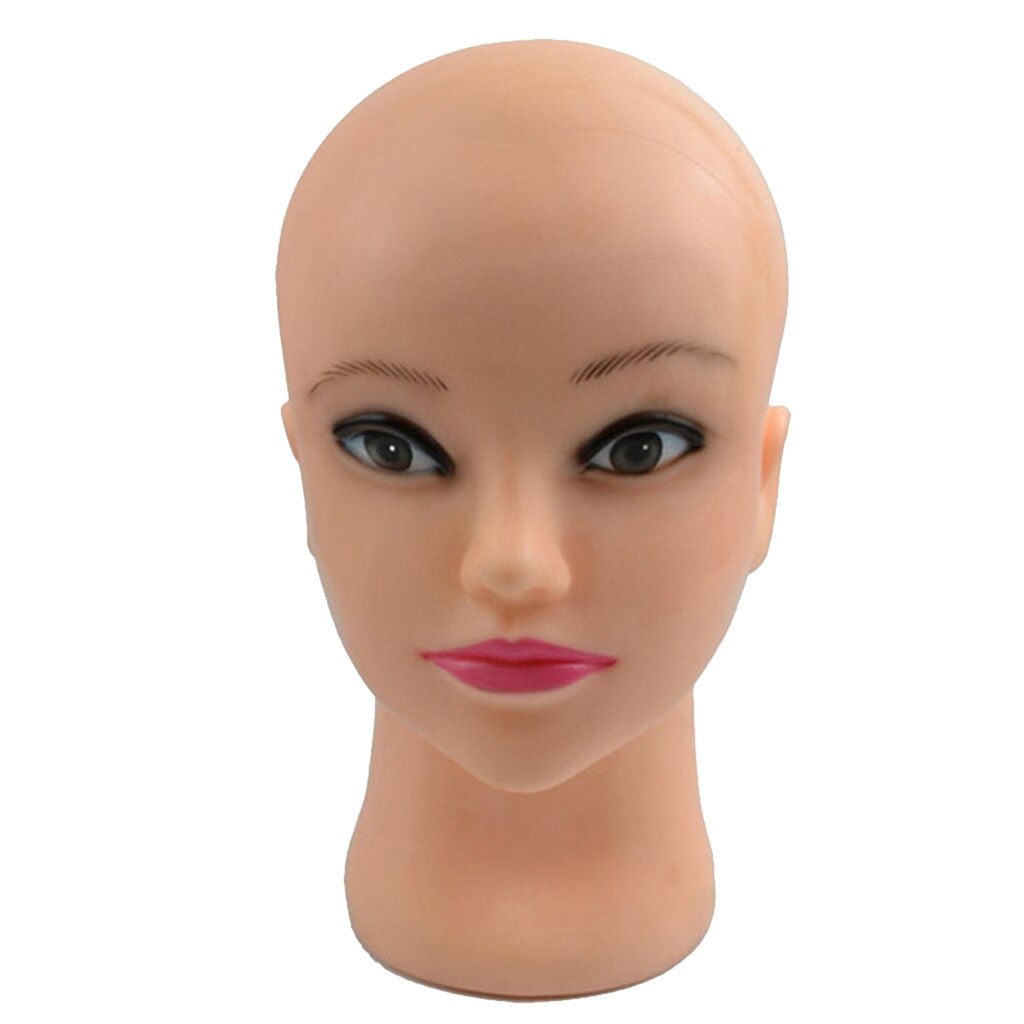Cabeza de Maniquí de silicona para práctica de entrenamiento, salón de belleza, cara con maquillaje