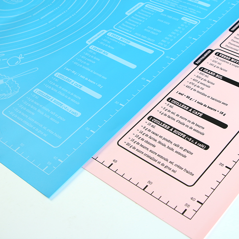 Reusable Silicone Baking Mat For Rolling Dough Pad Pizza Maker Pastry Kitchen Gadgets Bakeware Kneading Pad Accessories