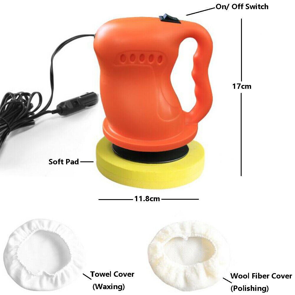 Electric Sander 12V 40W Portable Auto Vehicle Polisher Car Polishing Machine Waxed Orbital Buffer Polishing Machine Kit