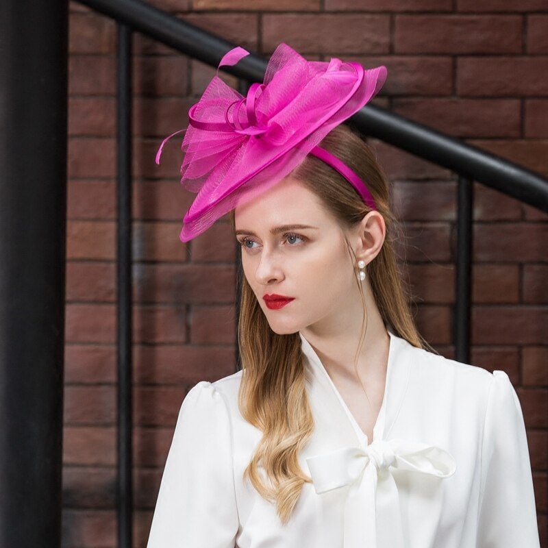 X009 Adult Fedoras Hat British Hats Royal Astcot Hats Formal Dress Ladies Billycock Fedora Hat